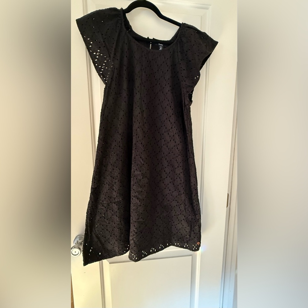 Hatley Black Eyelet Midi Dress
